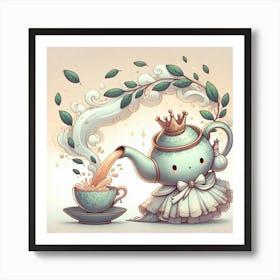 Kawaii Teapot Poster