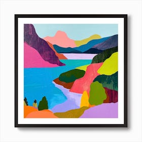 Colourful Abstract Nahuel Huapi National Park Argentina 3 Art Print