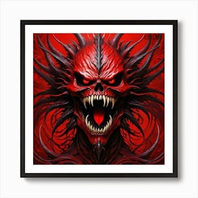 Demon Head Art Print