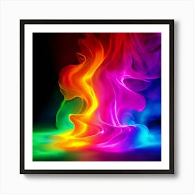 Color Brightness Vibrant Electric Power Gradient Vivid Intense Dynamic Radiant Glowing En (11) Art Print