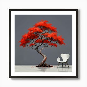 Erythrina tree 1 Art Print