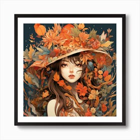 Autumn Girl 2 Art Print