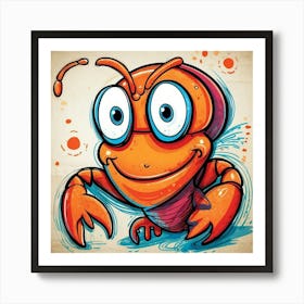 Crab Illustration 2 Art Print