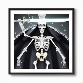 Skeleton Queen 6 Art Print