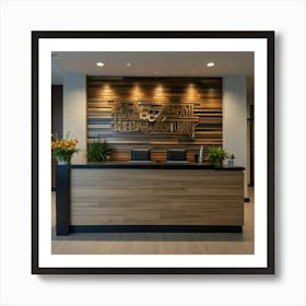 Default Create Unique Design Of Clinic Front Desk Wall Art 3 Art Print