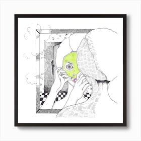 Spooky Square Art Print