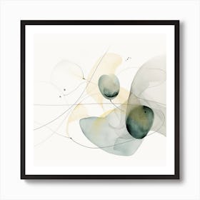 Watercolor Abstract Organic 13 Art Print