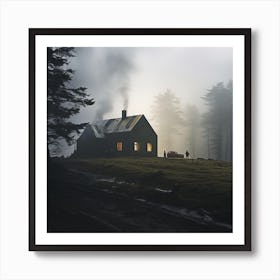 Cabin In The Woods Art Print