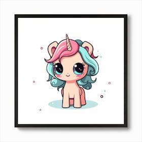 Cute Unicorn 741 Art Print