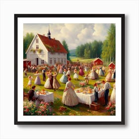 Swedish summer 3 Art Print