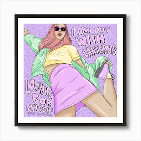 I Am Out With Lanterns Art Print