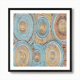 Abstract Circles 1 Art Print