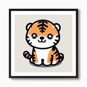 Cute Animal Tiger Art Print