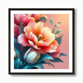 Flowers In A Vase 15 Art Print