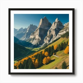 Dolomite Mountains 1 Art Print