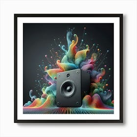 "The Colorful Sounds of iamfy.co: A Digital Symphony of Music and Art Art Print
