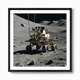 Rover On The Moon 3 Art Print