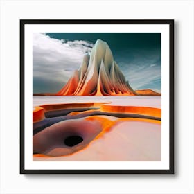 Abstract Landscape - Abstract Stock Videos & Royalty-Free Footage 2 Art Print