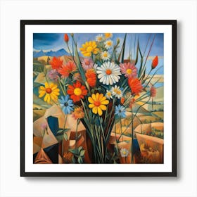 Flowers In A Vase 1 Art Print