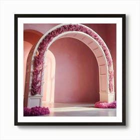 Pink Wedding Arch 5 Art Print