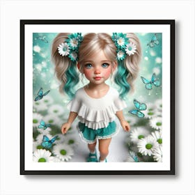 Daisy Girl 11 Art Print