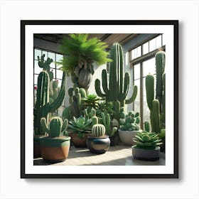 Cactus Garden Art Print