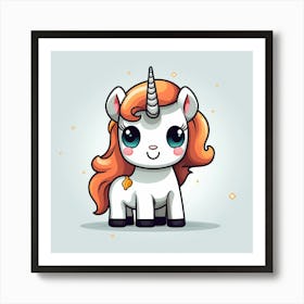 Cute Unicorn 428 Art Print