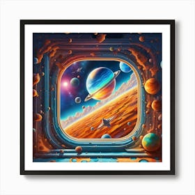 Window In Space Art Print