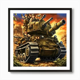 World Of Tanks Art Print