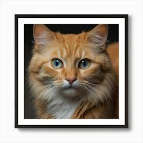 Orange Tabby Cat Art Print