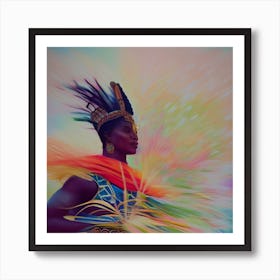 OCA DNA TY - Future Tribal Warrior Focused Art Print