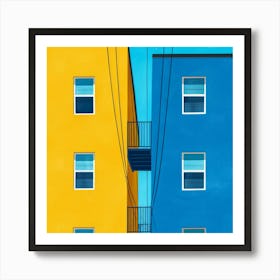 Two Buildings In The Sky Art Print