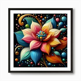 Colorful Flower 1 Art Print