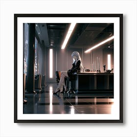 Girl In A Room Art Print