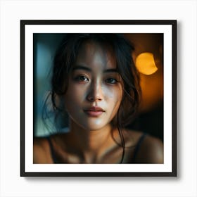 Portrait Of A Young Asian Woman 2 Art Print