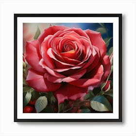 Red Rose 13 Art Print