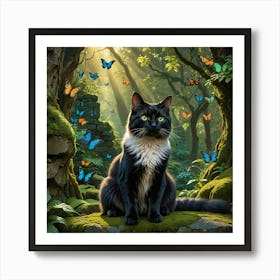 majestic cat Art Print