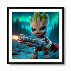 Guardians Of The Galaxy Groot 6 Art Print