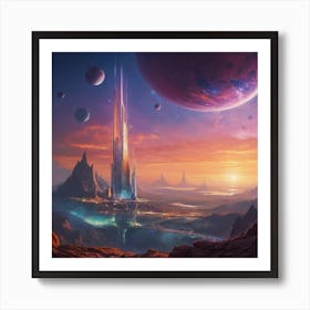 Sci-Fi City Art Print
