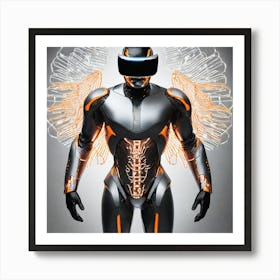 Futuristic Robot 96 Art Print