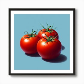 Three Ripe Tomatoes Kitchen Restaurant Poster