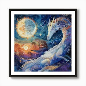 Dragon In The Sky 1 Art Print