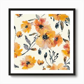 Yellow Flowers Art Print