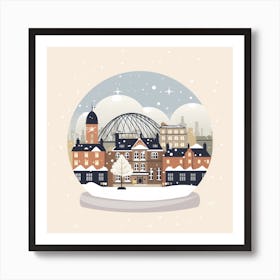Newcastle United Kingdom Snowglobe Art Print