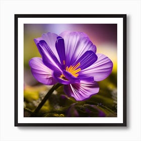 Purple Flower Art Print