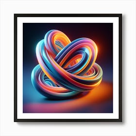 3d Fractal Art Art Print