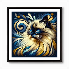 Birman Cat 02 1 Art Print