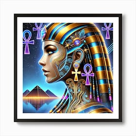 Egyptian Cleopatra Goddess Art Print