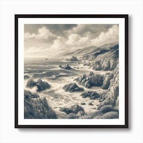 California Coast Art Print