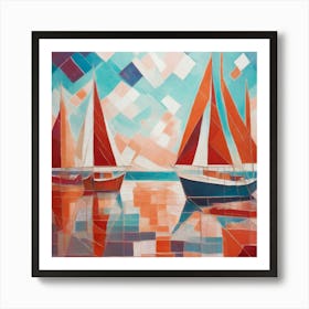 Scarlet Sails 03 Art Print